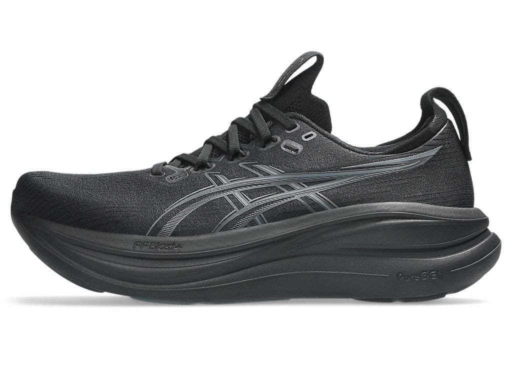 GEL-NIMBUS 28 (2E WIDE) - Black/Graphite Grey