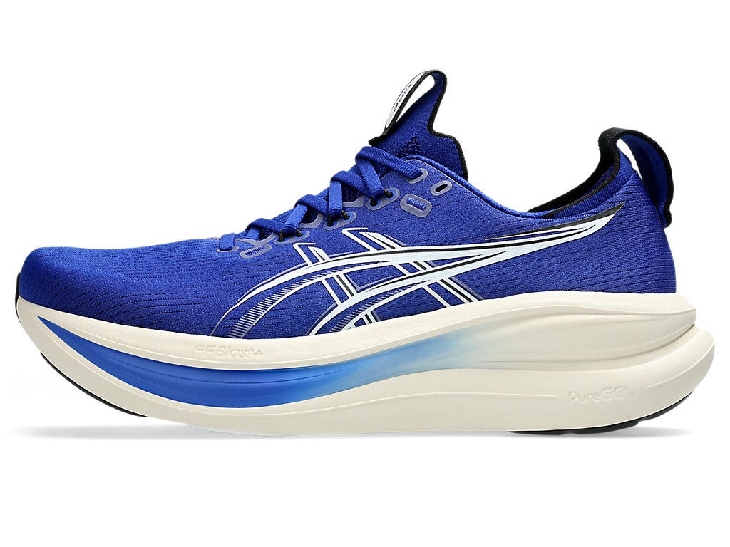 GEL-NIMBUS 28 (2E WIDE) - Prussian Blue/Cream