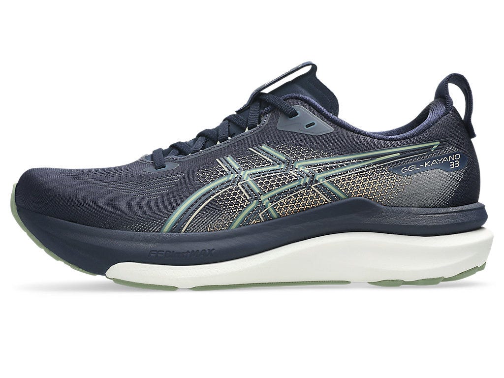 GEL-KAYANO 33 (2E WIDE) - Midnight/Khaki Green