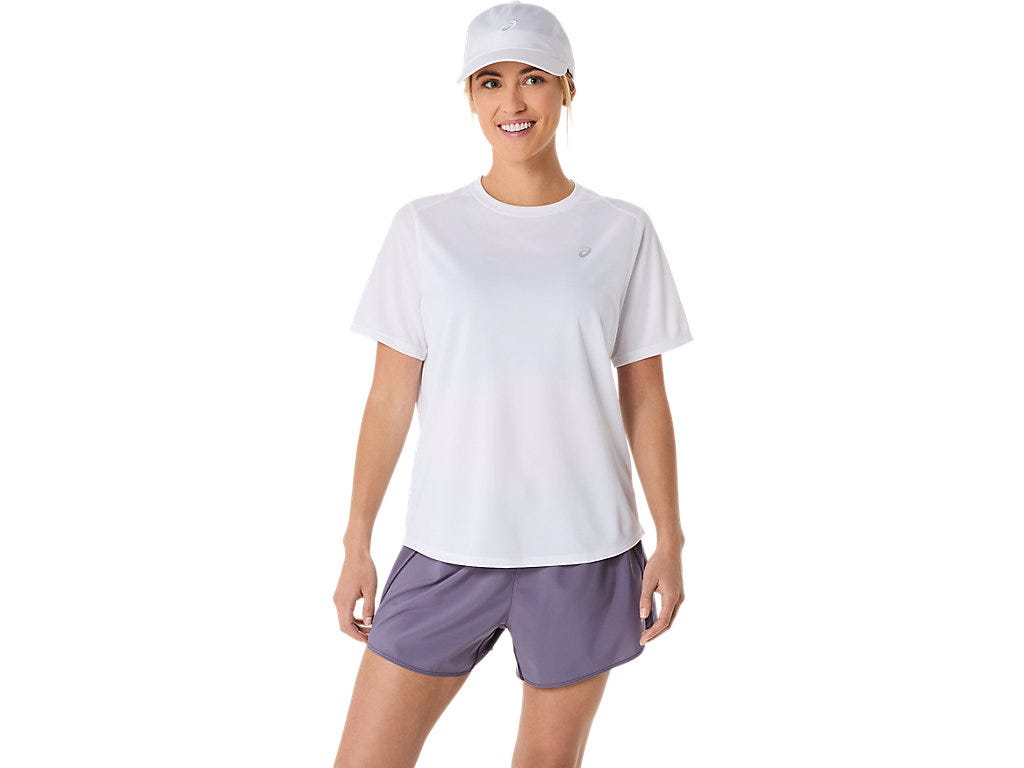 ASICS SILVER SS TOP - Brilliant White