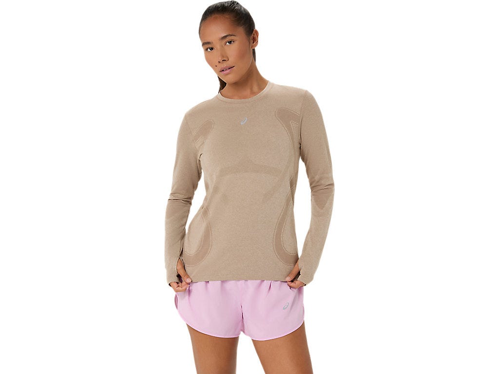 ROAD SEAMLESS LS TOP - Greige