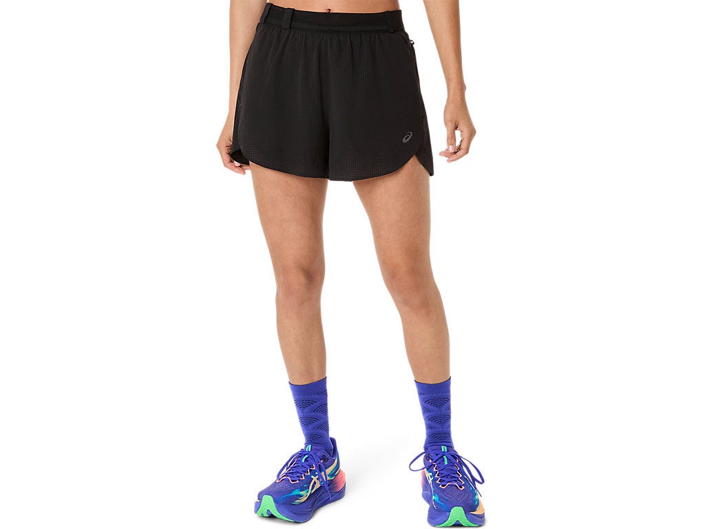 METARUN SPLIT SHORTS - Performance Black