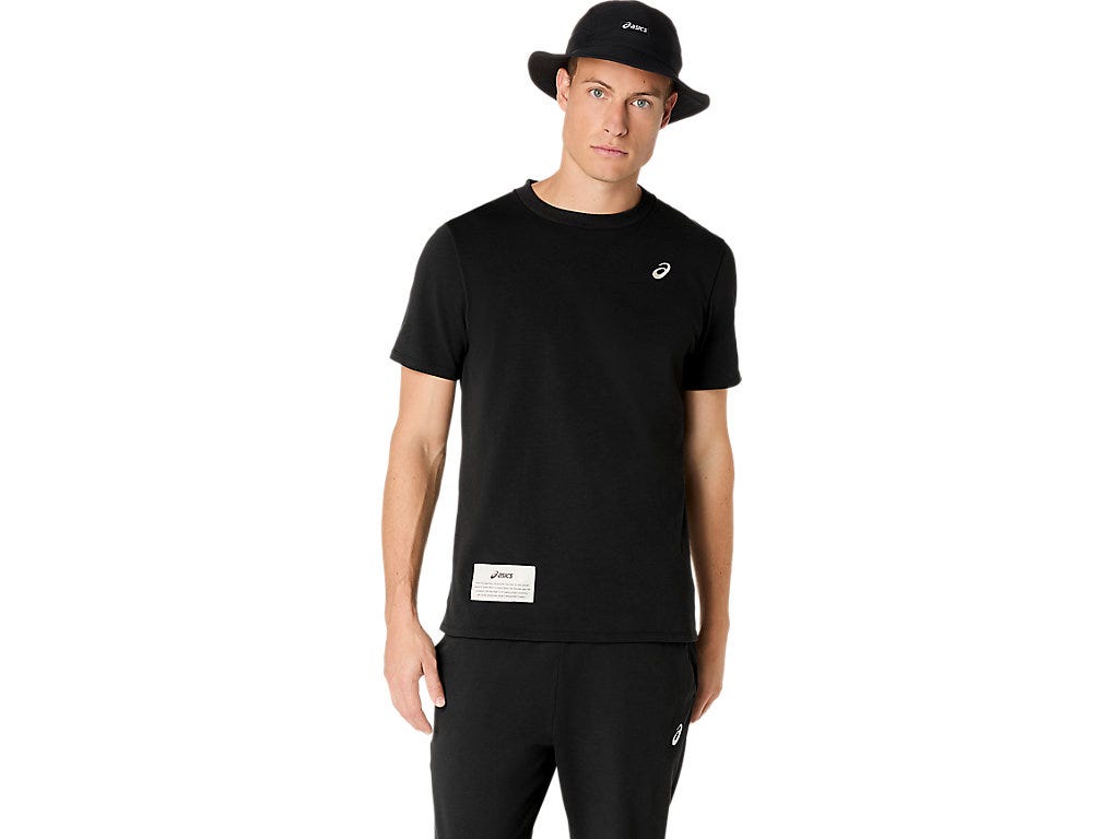 HEAVY WEIGHT KNIT GRAPHIC TEE - Performance Black
