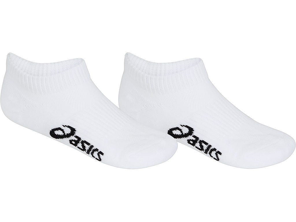 KIDS PACE LOW SOLID SOCK 2 PACK - White